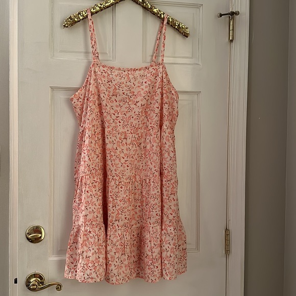 Old Navy Dresses & Skirts - Old Navy | Coral Tiered Floral Paisley Swing Dress